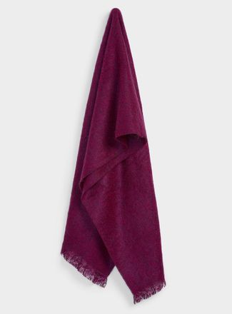 Simons Womens Mohair-blend monochrome scarf