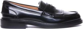 Tod's Zwarte Leren Loafers Elegante Instap Schoenen - Dames - Loafers - Zwart - 39 EU - Leer - Schoenen