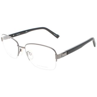 Pierre Cardin Mens Gunmetal Rectangular Eyeglass Frames Pc 6836