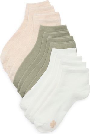 Lucky Brand Assorted 6-Pack Cushioned Quarter Socks in Beige Multi at Nordstrom Rack, Size 9/11