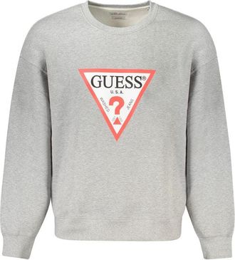 Guess Grijze Katoenen Mannen Sweatshirt