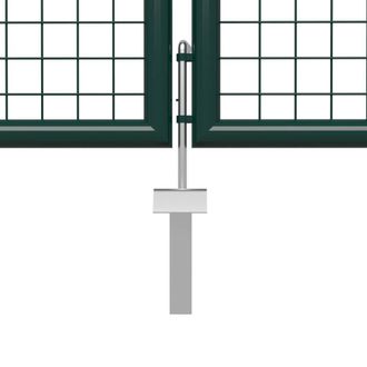 Berkfield Home Durable Garden Gate Steel 500x75 cm Green