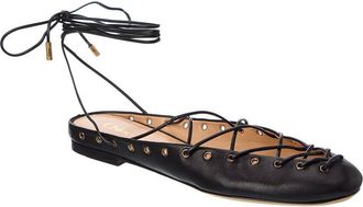 Chlo&eacute; Ghillies Suede Flat