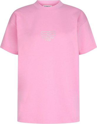 Balenciaga Bb Paris Rhinestone T-Shirt