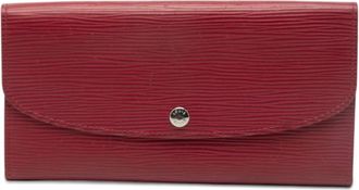 Louis Vuitton Epi Fuchsia Red Color Leather Long Wallet (Bi-Fold) (Pre-Owned)