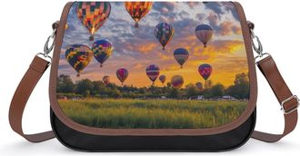 Generic Hot Air Balloons Crossbody Bags for Women Shoulder Messenger Bag Purse Handbags