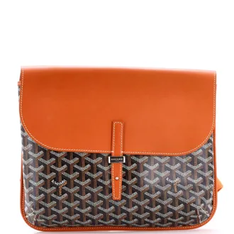 Goyard Coursier Messenger Bag Coated Canvas and Leather