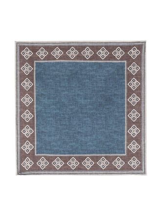 Brunello Cucinelli Foulard con stampa - Blu