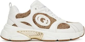 Guess Beige Bruine Sneakers met stijl ibitha 2 - Dames - Sneakers - Wit - 36 EU - Schoenen