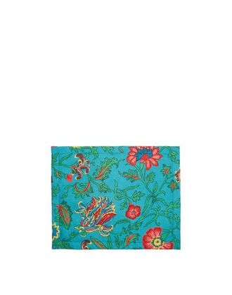 La DoubleJ Placemats Set Of 2 (35X45) Dragon Flower Turche Turquoise at Nordstrom