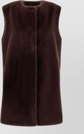 Herno faux fur sleeveless vest