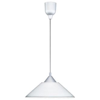 Trio Diego Suspensi&oacute;n Cristal Rayado Blanco &Oslash;30 Cm 1xe27 Trio Iluminaci&oacute;n