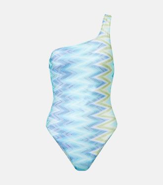 Missoni Zig Zag one-shoulder swimsuit