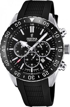 Festina F20515-2 Mens Ceramic Watch - Silver - One Size