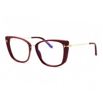 Tom Ford FT5816-B 089 Shiny Teal/Rose Gold/Clear Blue Light Block Lens 53mm