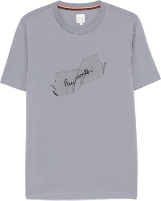 Paul Smith Label-Print-T-Shirt