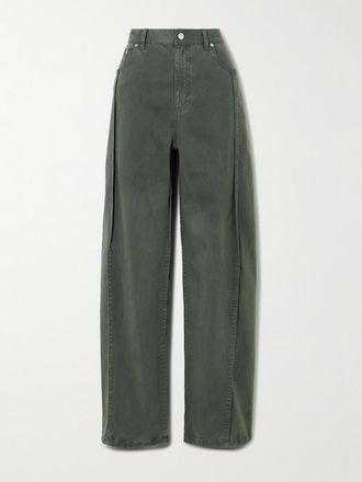 Tibi Pantaloni In Twill Stretch - Grigio