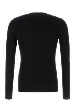 Gucci Mens Black Jersey T-Shirt Mix Rayon T-shirts And Polos