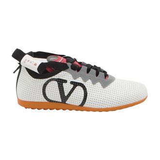 Valentino Garavani Sneakers, female, White, Size: 11 US Perforated Logo Sneakers