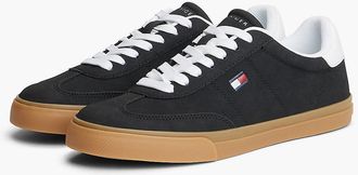 Tommy Hilfiger Womens Flag Logo Skater Sneaker - Black - US 7 / EU 37.5