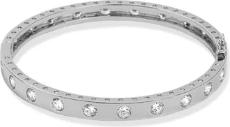 Melinda Maria Ashley Hinged Cuff in Silver-White at Nordstrom