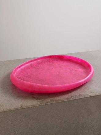 Dinosaur Designs Vassoio In Resina Rock - Rosa