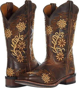 Laredo Secret Garden Womens Boots Brown : 9 B - Medium, Leather
