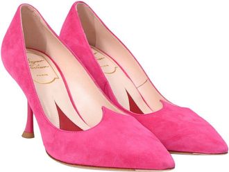 Roger Vivier Womens Suede I Love Vivier Pump (Authentic Pre-Loved)