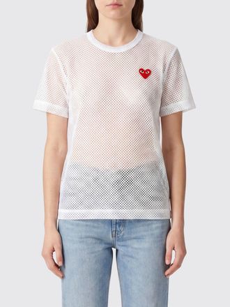 Comme Des Gar&ccedil;ons T-shirts in rete con logo