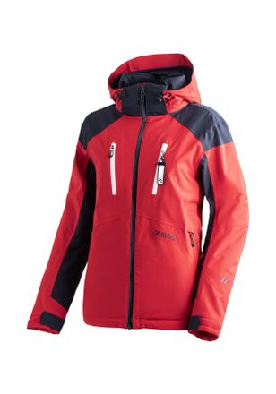 Maier Sports Skijacke MAIER SPORTS Vratna, Damen, Gr. 36, rot, 100% Polyester, hoch geschlossener Ausschnitt, Jacken Skijacke, Damen Winterjacke, wind/wasserdicht,