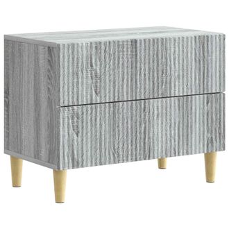 vidaXL Armario De Noche Con Caj&oacute;n Gris Sonoma 62 X 34,5 X 48 Cm Vidaxl