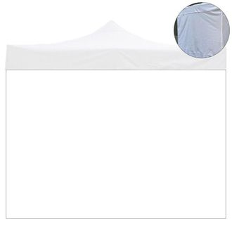 Evergreen Cubierta Lateral Para Cenador Blanco Impermeable Para Cenador Con Cierre 200x200 Cm