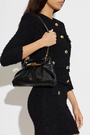 Balmain Leather Bag Dinner At 8 Small, Womens, Black