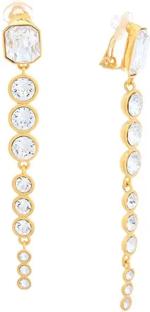 Oscar De La Renta Oscar De La Renta Cascading Rhinestone Drop Earrings