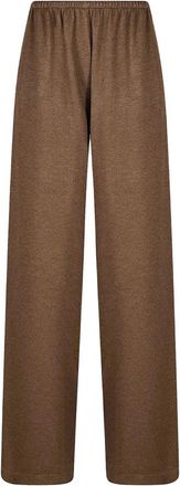 Ermanno Scervino Wijde broek - Dames - Wijde Broeken - Bruin - S - Broeken