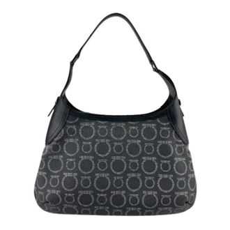 Ferragamo Pre-owned Shoulder Bags, female, Black, Size: ONE SIZE Pre-owned Shoulder Bag