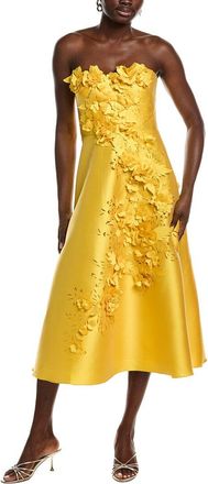 Badgley Mischka Gazar 3D Midi Dress