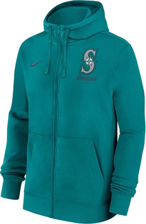 Nike Seattle Mariners Lockup Nike Mens MLB Full-Zip Hoodie in Green | 01NC4DZMVR-LU7