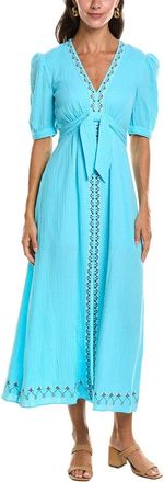 Saloni Saloni Jamie Crinkle Gauze Midi Dress