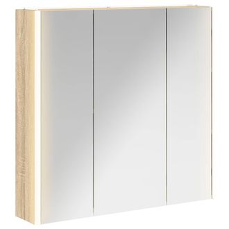vidaXL Armario Con Espejo De Ba&ntilde;o Roble Sonoma 73.5 X 15.5 X 70 Cm Vidaxl