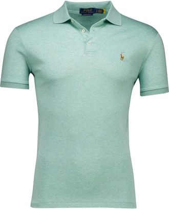 Polo Ralph Lauren Tops, Heren, Groen, M, Groene poloshirt met korte mouwen