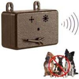 OEM Repelente Ultras&oacute;nico De Ladridos Para Perros, Alcance De 15 Metros, Color Marr&oacute;n, Para Exteriores E Interiores - Crezuo