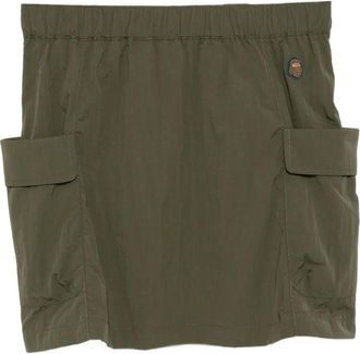 Fingercroxx Gonna con applicazione logo - Verde