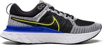 Nike React Infinity Run Flyknit 2 White/Black/Racer Blue/Cyber sneakers - unisex - Polyester/Rubber/Fabric - 12 - Grey