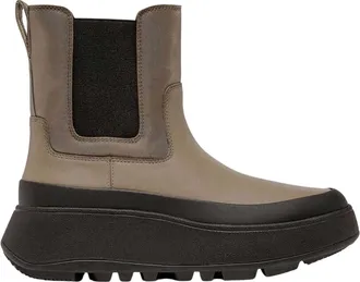 FitFlop Waterbestendige platte Chelsea-laarzen voor dames (Grijs)