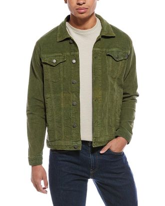 Stone Rose Washed Corduroy Trucker Shirt Jacket