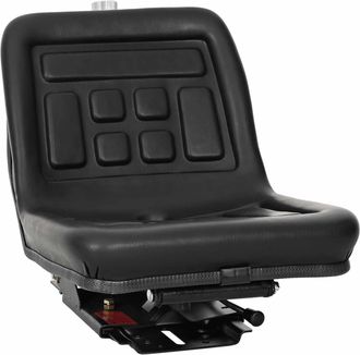 vidaXL Asiento De Tractor Con Suspensi&oacute;n Negro 39,5 X 52 X 43 Cm Vidaxl