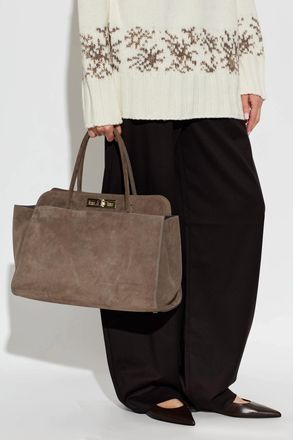 Fabiana Filippi Suede Bag, Womens, Brown