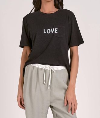 Elan Love T-Shirt In Black