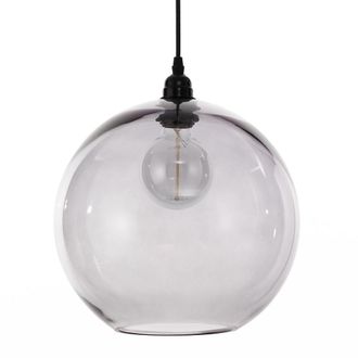 Oresteluchetta L&aacute;mpara de ara&ntilde;a de cristal gris transparente cm. &Oslash;.30 x al.28